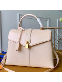 Louis Vuitton Padlock Rose des Vents MM Top Handle Bag M53815 Cream White 2019