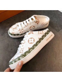 Louis Vuitton Frontrow Open Back Sneaker 1A58DS White/Green 2019