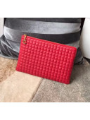 Celine C Charm Pouch in Quilted Calfskin 10B813 Red 2019