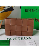 Bottega Veneta Cassette Small Crossbody Messenger Bag in Maxi Weave Caramel Brown 2021