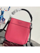 Prada Margit Leather Small Top Handle Bag 1BC082 Pink 2019