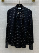 Chanel Silk Shirt CHS021927 Black 2022