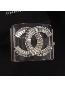 Chanel Resin Crystal CC Cuff Bracelet 01 2019