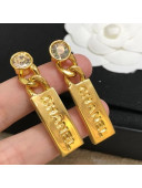 Chanel Metal Earrings AB5715 Gold/Crystal 2020