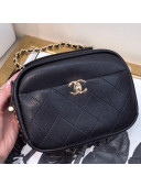 Chanel Lambskin Casual Trip Camera Case Bag AS0137 Black 2019