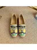 Dior Granville Espadrilles in Turquoise In Lights Embroidered Cotton 2021