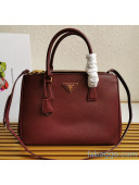 Prada Medium Saffiano Leather Prada Galleria Bag 1BA274 Burgundy 2020