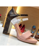 Louis Vuitton Matchmake Double Buckle High-Heel Platform Sandal Light Pink 2019