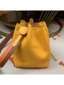 Hermes Licol Hermes 17 Bucket Bag Yellow 2019(Half Handmade) 