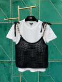 Chanel T-shirt CHT22852 CHT2253 Black/White 2022