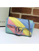 Gucci GG Marmont Matelassé Super Mini Shoulder Bag 476433 Multicolor Pastel 2020