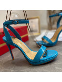 Christian Louboutin Calfskin Sandals 10cm/12cm Blue 2021