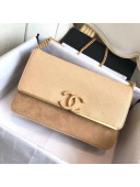 Chanel Grained Calfskin & Suede Leather Lady Coco Small Flap Bag A57560 Beige 2018