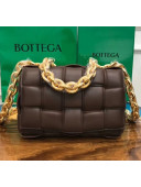 Bottega Veneta The Chain Cassette Cross-body Bag Fondente Chocolate 2020