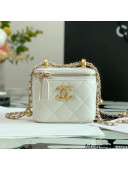 Chanel Calfskin Small Vanity with Chain AP2292 White 2021