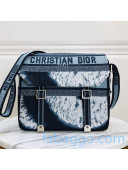 Dior Diorcamp Messenger Bag in Blue Universe Embroidery 2020