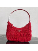 Prada Nylon and Saffiano Leather Mini Bag 1NE204 Red 2020