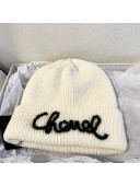 Chanel Knit Hat White 2021 08