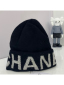 Chanel Wool Knit Hat Black/White 2021 10