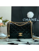 Chanel Quilted Calfskin Mini Flap Bag with Adjustable Strap AS2615 Black 2021