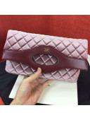 Chanel Quilted Velvet 31 Clutch A70521 Burgundy 2019