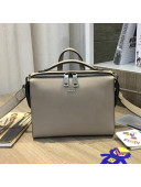 Fendi Mini Messenger Bag in Roman Leather Beige 2018