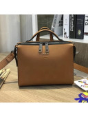Fendi Mini Messenger Bag in Smooth Leather Brown 2018