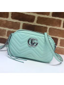 Gucci GG Marmont Matelassé Small Shoulder Bag 447632 Pastel Green 2020
