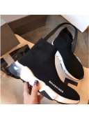Balenciaga Stretch Knit Sock Speed Boot Sneakers Black/White 2019