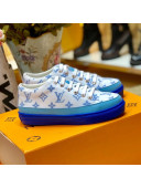 Louis Vuitton Stellar Allover Monogram Print Sneakers Blue 2020
