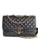 Chanel Medium Lambskin Double Flap Bag A57276 Black 2018