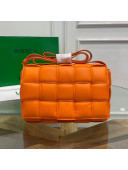 Bottega Veneta Padded Cassette Medium Crossbody Messenger Bag Bright Orange 2021