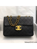 Chanel Vintage Quilted Leather Flap Bag A088 Black/Gold 2021