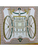 Hermes Phaethon Wheel Twilly Silk Square Scarf 90x90cm Pink 2021