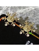 Chanel Snowflake Stud Earrings AB2371 2019