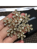 Chanel Crystal Snowflake Brooch AB2329 2019