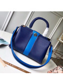 Louis Vuitton Astrid Monogram Flower Lock Top Handle Bag Blue M54373