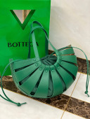 Bottega Veneta Medium The Shell Pouch Cut out Shoulder Bag Green 2020