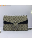Gucci Dionysus Small GG Canvas Shoulder Bag 400249 Black 2021