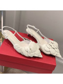 Valentino Atelier Shoe 03 Rose Edition Slingback Pumps 4cm White 2021