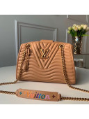 Louis Vuitton Calfskin New Wave Chain Tote Bag M53900 Apricot 2018