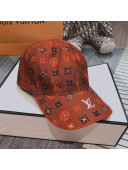 Louis Vuitton Monogram Canvas Baseball Hat Orange 09 2020