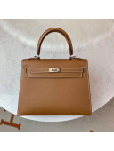 Hermes Kelly 25cm Original Epsom Leather Bag Brown