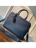 Louis Vuitton Men's Armand Briefcase MM Top Handle Bag M55228 Navy Blue 2019