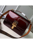 Louis Vuitton Cherrywood BB in Monogarm Canvas and Burgundy Patent Leather M51953 2019