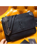 Saint Laurent Large Niki Chain Bag in Matte Crocodile Leather 498830 Black 2019