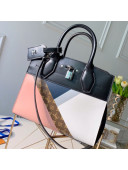 Louis Vuitton City Steamer MM Top Handle Bag in Printed Calfskin Patchwork M53802 Pink 2019