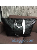 Balenciaga Large Logo Handle Shopping Tote Bag Black/White 2020