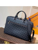 Louis Vuitton Porte-Documents Business Bag in Damier Canvas N50200 Black 2021