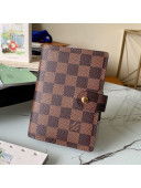 Louis Vuitton Small Ring Agenda Notebook Cover in Damier Ebene Canvas 2021